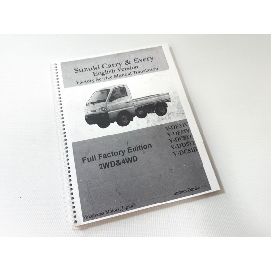 Manuel de service mécanique - Suzuki Carry 1990 à 1998