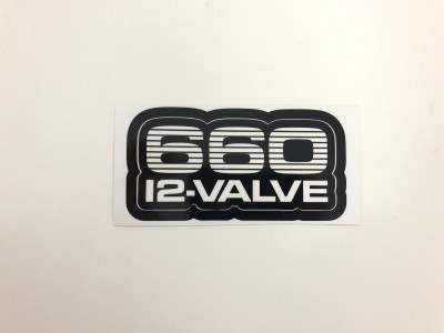 Sticker 660 12 valve - black