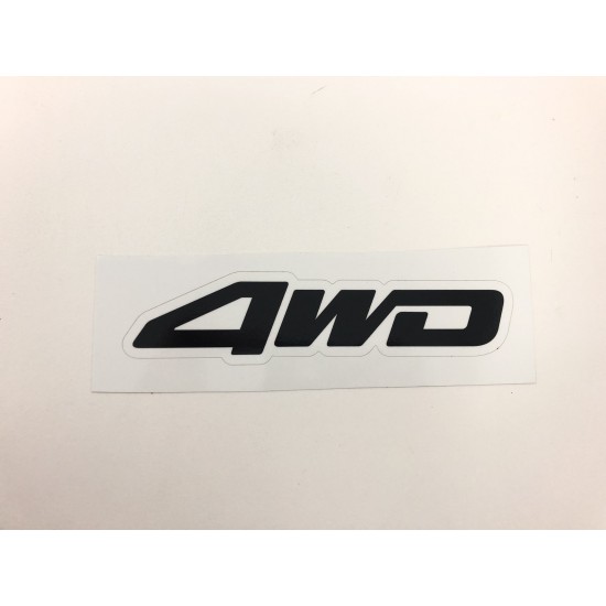 Sticker 4WD - white