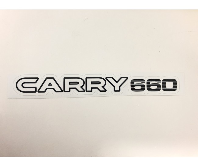 Autocollant Carry 660 - blanc