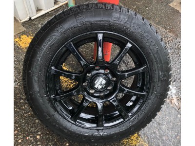 14 in wheel and tire kit - BLACK