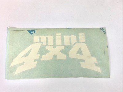 Sticker Mini 4x4 - white