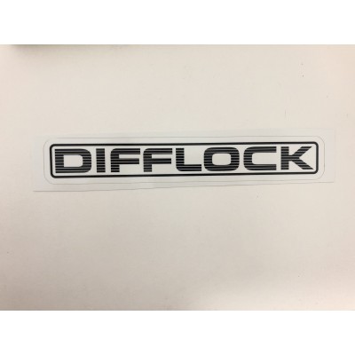 Sticker DIFFLOCK- white